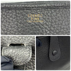 Hermes Evelyne II GM Black Taurillon Gold Shoulder Bag — view 7