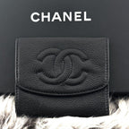 Chanel Wallet Coco Stitch Caviar Coin Purse
