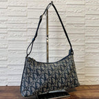 Dior Trotter Canvas Leather Shoulder Bag Pouch