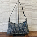 Dior Trotter Canvas Leather Shoulder Bag Pouch — view 2