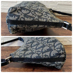 Dior Trotter Canvas Leather Shoulder Bag Pouch — view 3