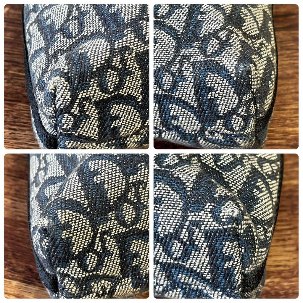 Dior Trotter Canvas Leather Shoulder Bag Pouch — view 5