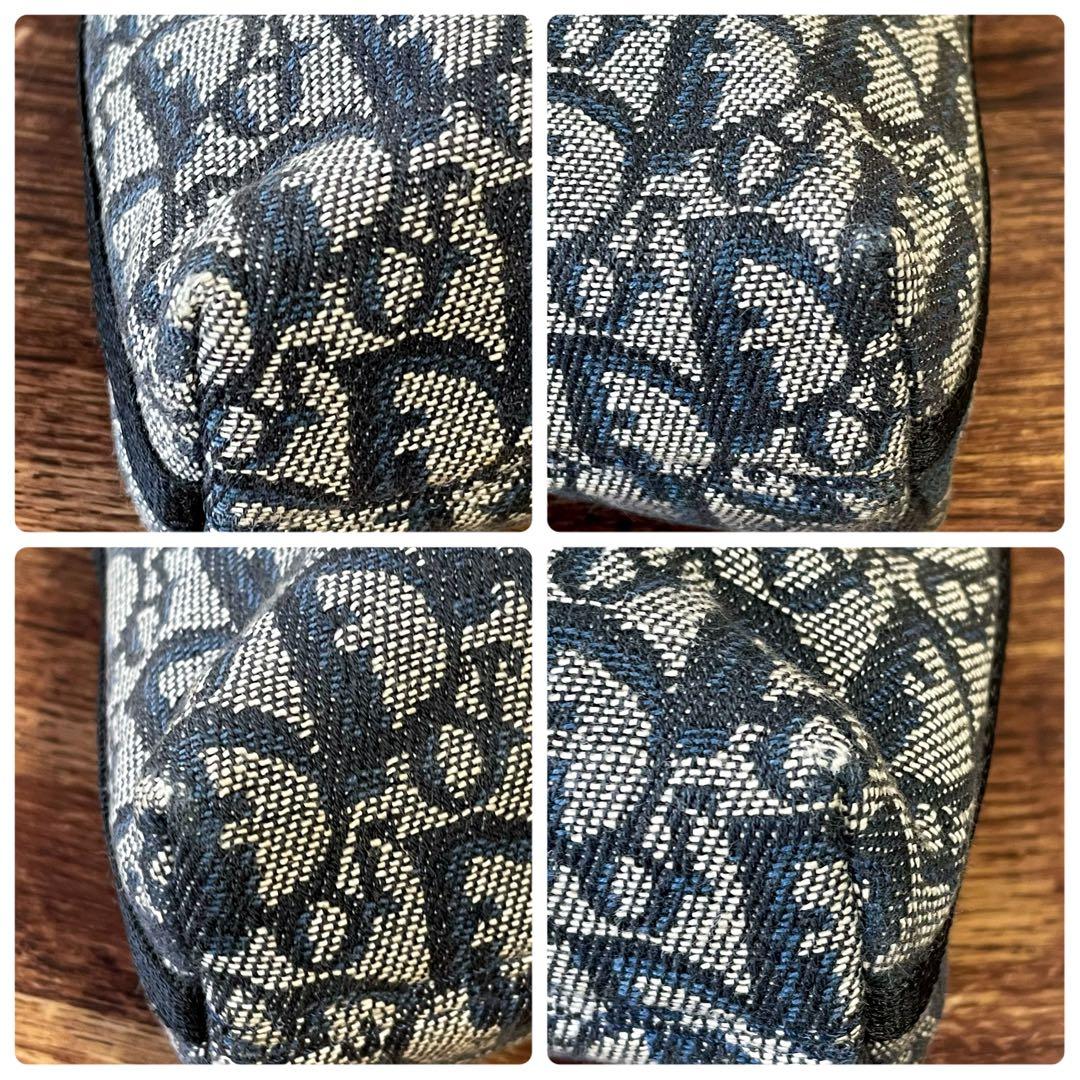 Dior Trotter Canvas Leather Shoulder Bag Pouch — view 5