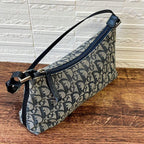 Dior Trotter Canvas Leather Shoulder Bag Pouch — view 7