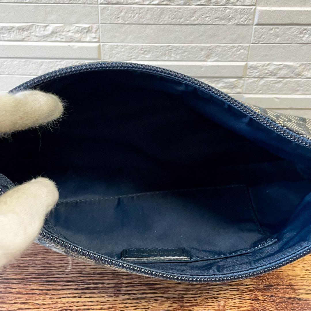 Dior Trotter Canvas Leather Shoulder Bag Pouch — view 8