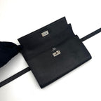 Hermes Kelly Wallet Veau Epsom Black Silver — view 3
