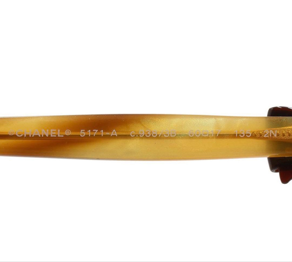 Chanel Side Ribbon Tortoiseshell Sunglasses Eyewear — view 9