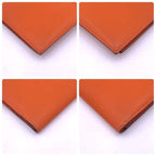 Hermes Bearn Classic Veau Epsom Wallet Orange — view 8