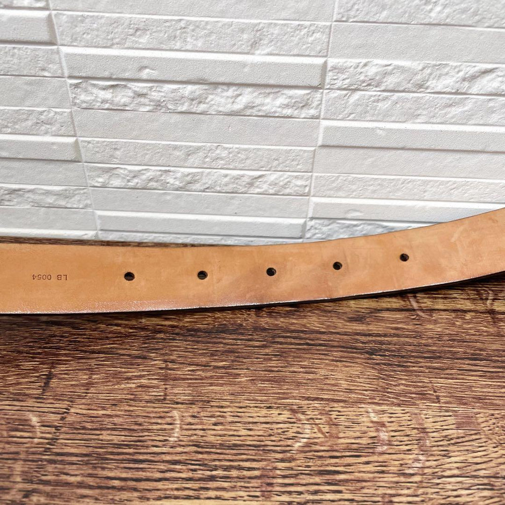 Louis Vuitton Leather Monogram Ceinture Belt Gold Brown — view 7