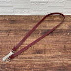 Chanel Enamel Leather Silver Buckle Belt Bordeaux — view 6