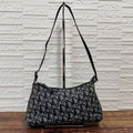 Dior Trotter Shoulder Bag Canvas Pouch Navy
