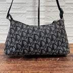 Dior Trotter Shoulder Bag Canvas Pouch Navy — view 3