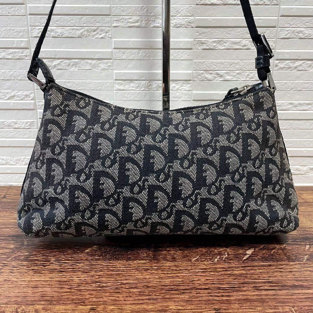 Dior Trotter Shoulder Bag Canvas Pouch Navy — view 3