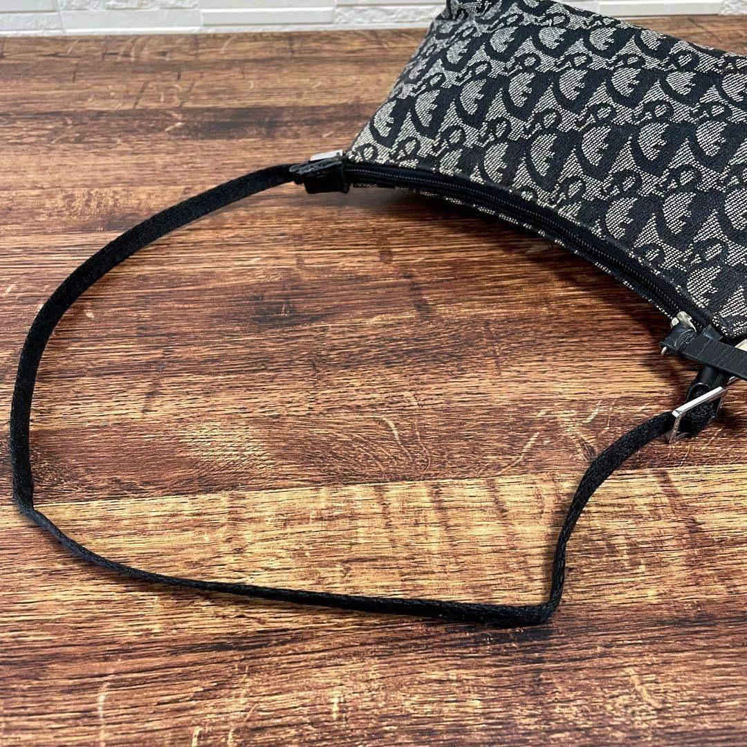 Dior Trotter Shoulder Bag Canvas Pouch Navy — view 7