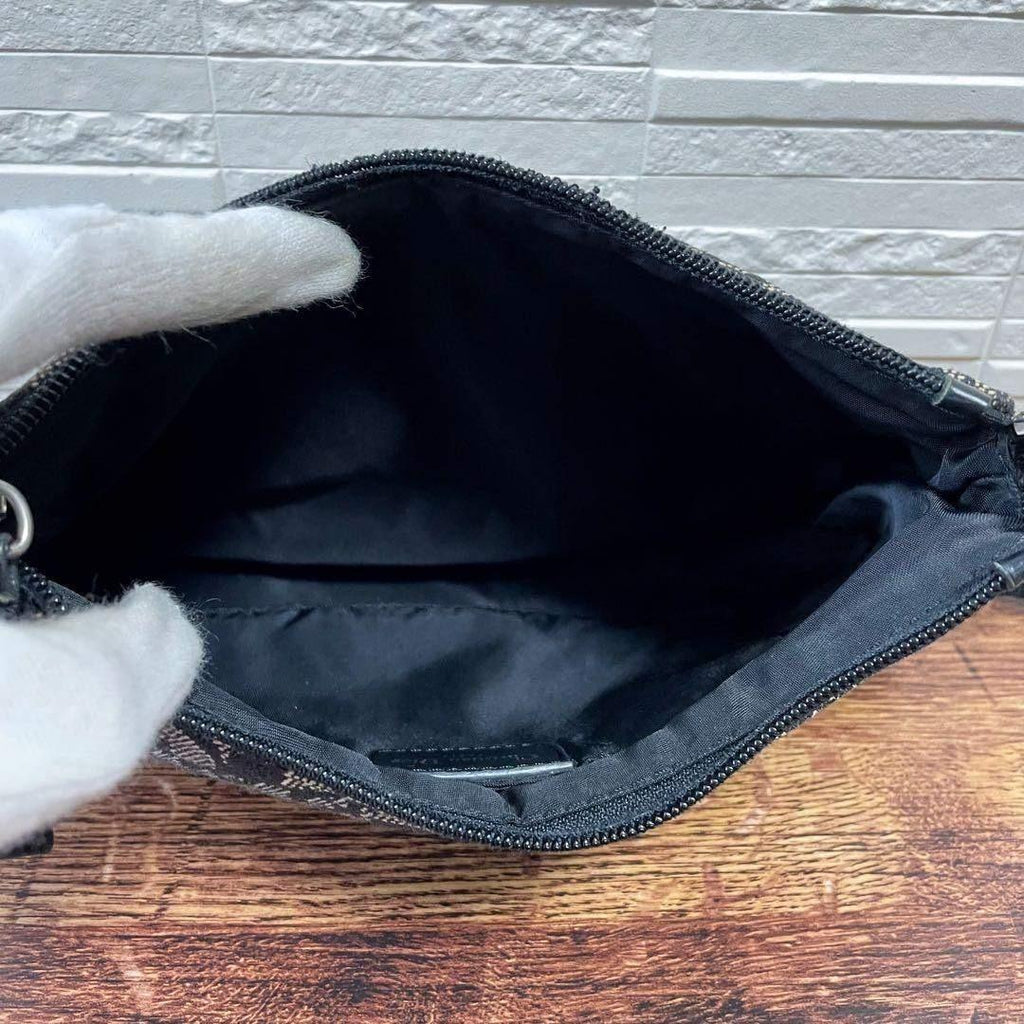 Dior Trotter Shoulder Bag Canvas Pouch Navy — view 8