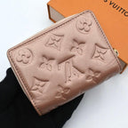 Louis Vuitton Monogram Embossed Portefeuille Lou Rose Gold Wallet — view 2