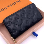Louis Vuitton Monogram Cousin Zippy Wallet Black