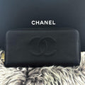 Chanel Wallet Coco Stitch Caviar Round