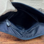 Dior Trotter Canvas Shoulder Bag All Over Pattern Large Navy — view 8