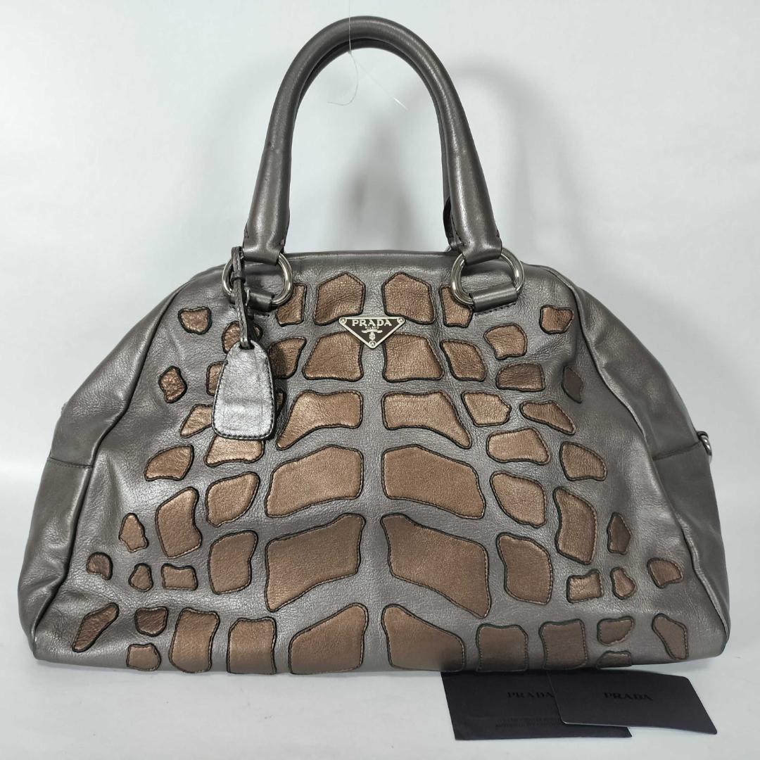 Prada Super Rare Boston Bag Croco Vintage