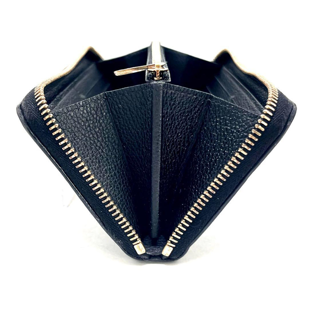 Louis Vuitton Monogram Empreinte Clemence Zippy Wallet Black — view 3