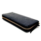 Louis Vuitton Monogram Empreinte Clemence Zippy Wallet Black — view 6