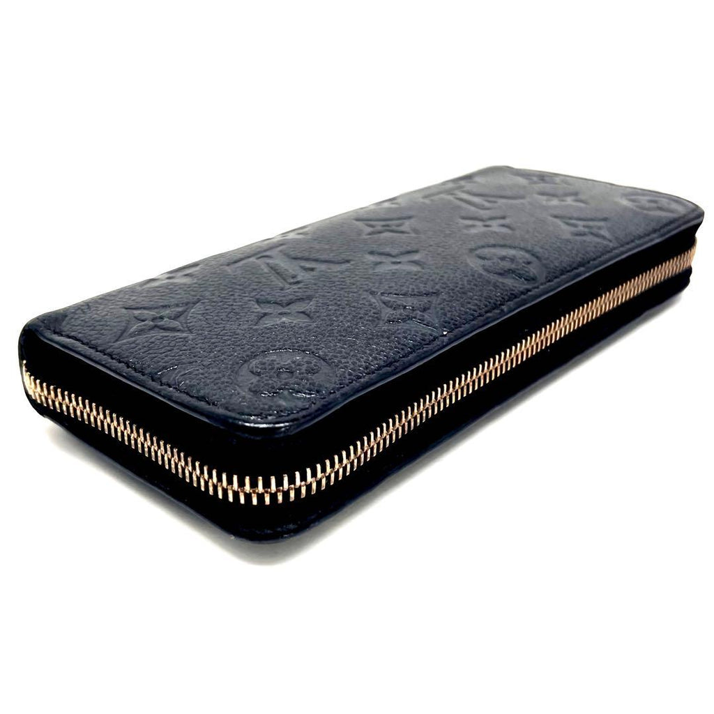 Louis Vuitton Monogram Empreinte Clemence Zippy Wallet Black — view 7