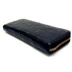 Louis Vuitton Monogram Empreinte Clemence Zippy Wallet Black — view 8