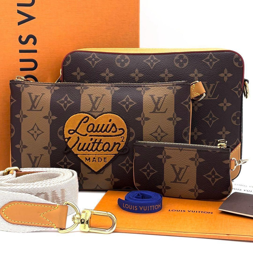 Louis Vuitton Monogram Trio Messenger NIGO Collaboration Brown
