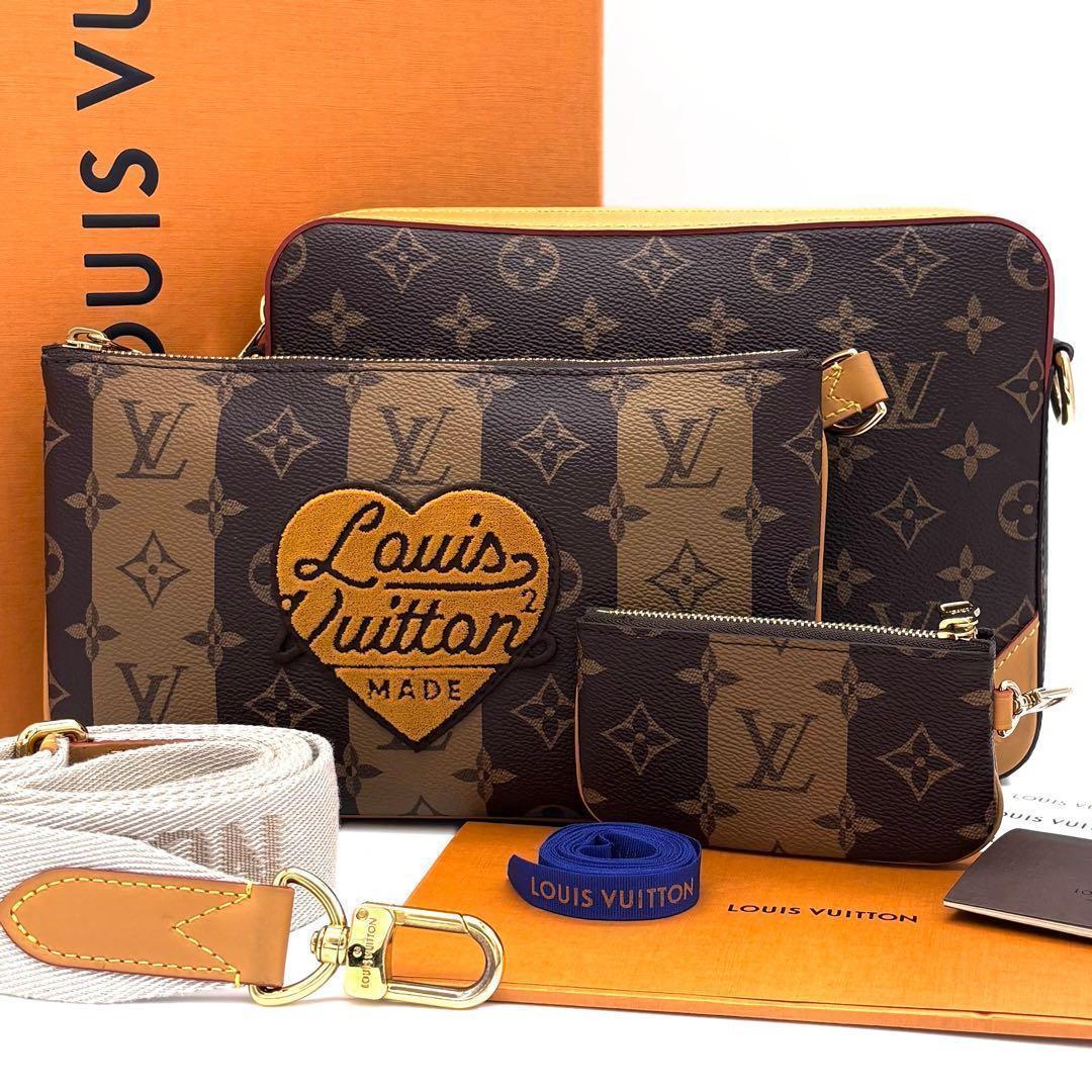 Louis Vuitton Monogram Trio Messenger NIGO Collaboration Brown