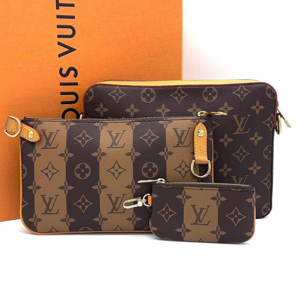 Louis Vuitton Monogram Trio Messenger NIGO Collaboration Brown — view 2