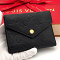 Louis Vuitton Wallet Monogram Empreinte Victorine Black