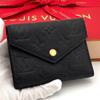 Louis Vuitton Wallet Monogram Empreinte Victorine Black