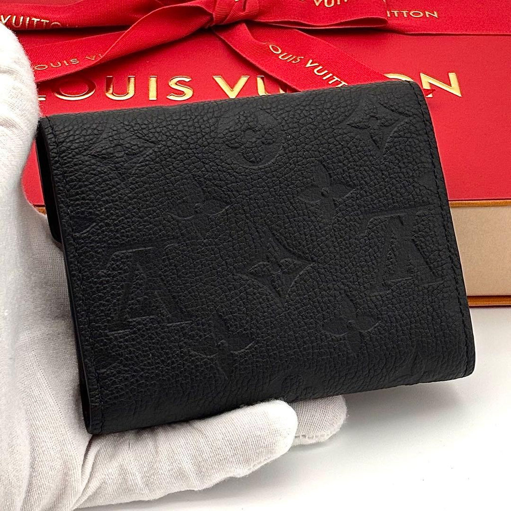 Louis Vuitton Wallet Monogram Empreinte Victorine Black — view 2