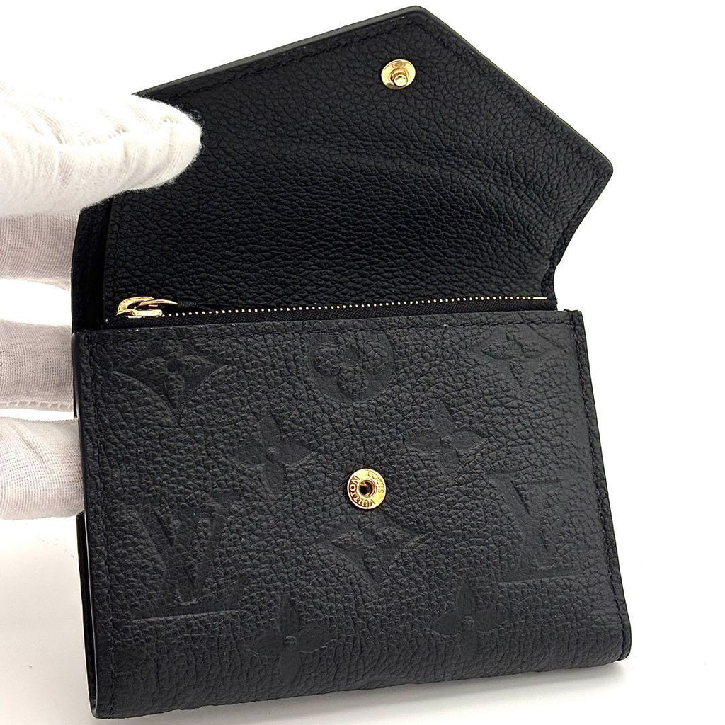 Louis Vuitton Wallet Monogram Empreinte Victorine Black — view 3