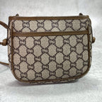 Gucci GG Shoulder Bag Brown Beige Leather — view 3