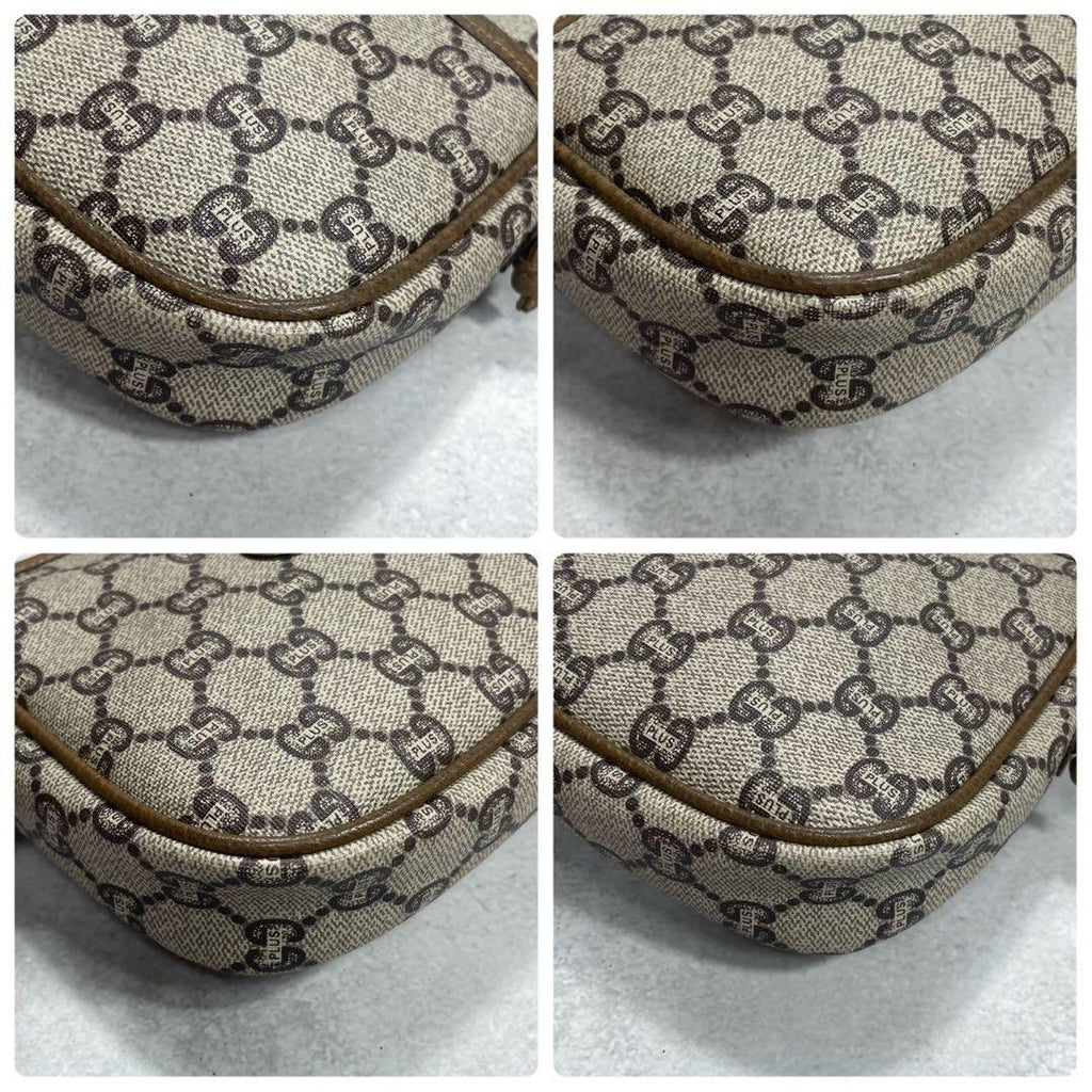 Gucci GG Shoulder Bag Brown Beige Leather — view 8