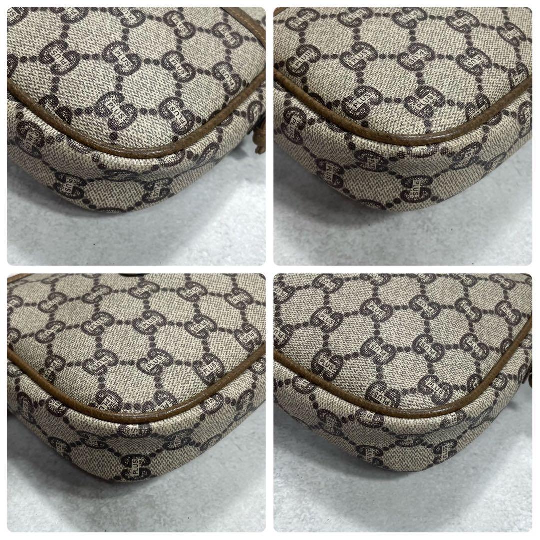 Gucci GG Shoulder Bag Brown Beige Leather — view 8