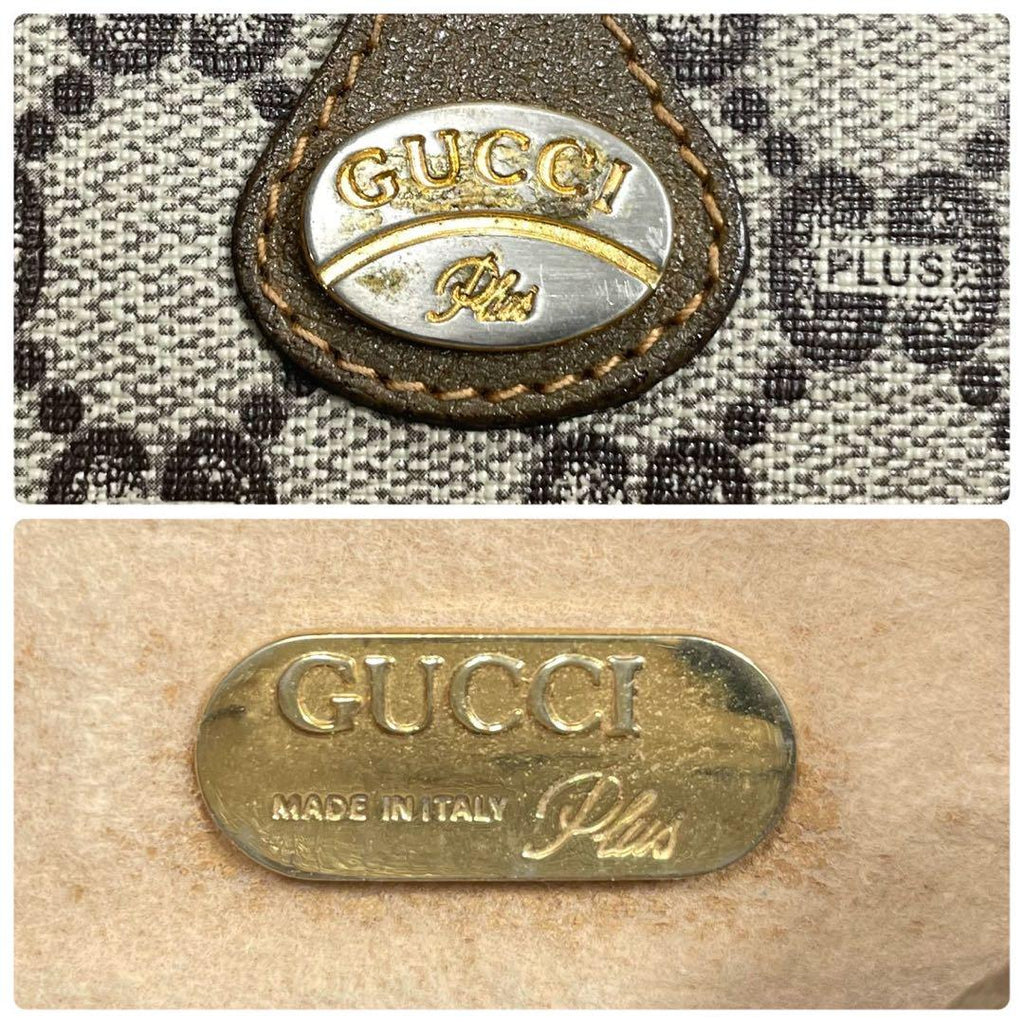 Gucci GG Shoulder Bag Brown Beige Leather — view 9