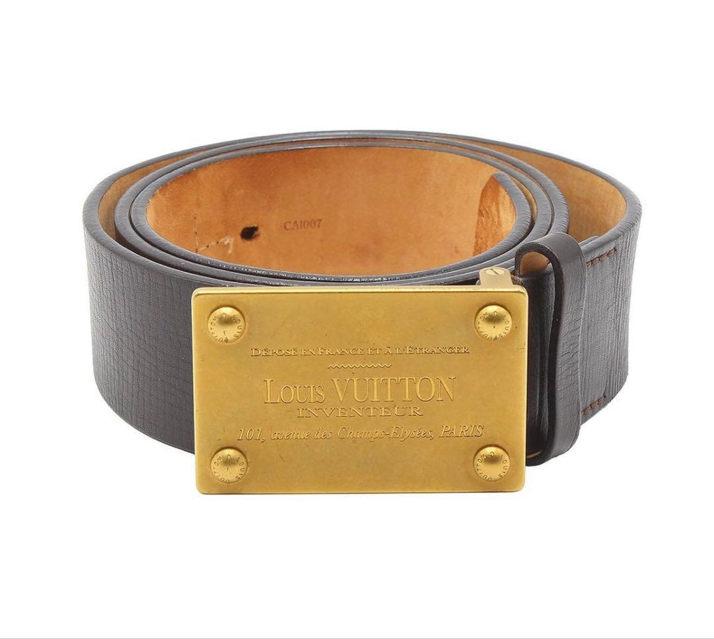 Louis Vuitton Utah Ceinture Aventure Leather Belt