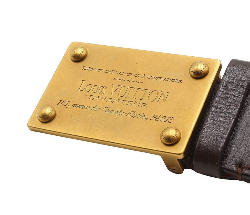 Louis Vuitton Utah Ceinture Aventure Leather Belt — view 3