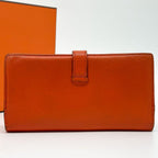 Hermes 2009: Bearn Classic Chevre Orange Leather Wallet — view 3