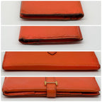 Hermes 2009: Bearn Classic Chevre Orange Leather Wallet — view 4
