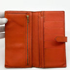 Hermes 2009: Bearn Classic Chevre Orange Leather Wallet — view 6