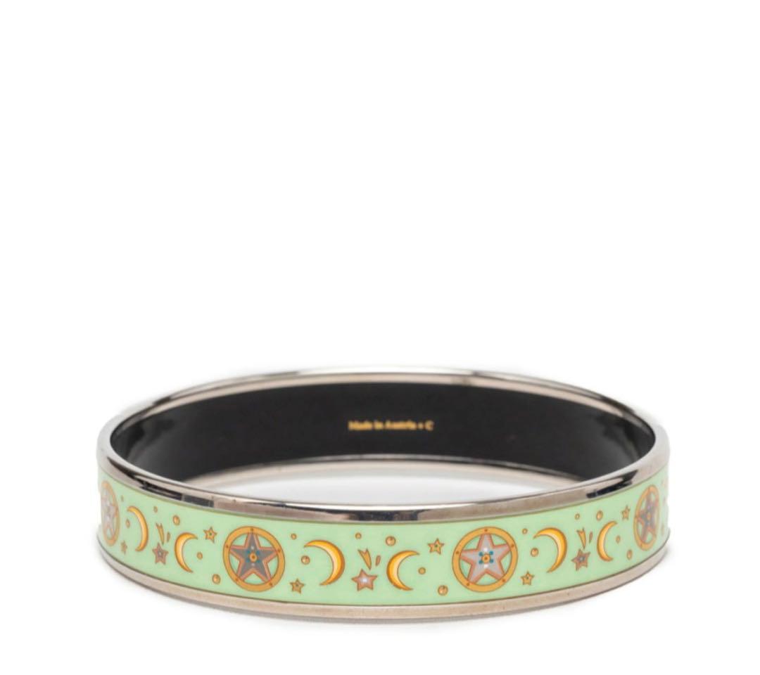 Hermes Enamel MM Cloisonne Bracelet Bangle — view 4