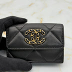 Chanel 19 Lambskin Trifold Wallet — view 8