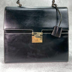 Gucci Handbag Black Leather Gold — view 2