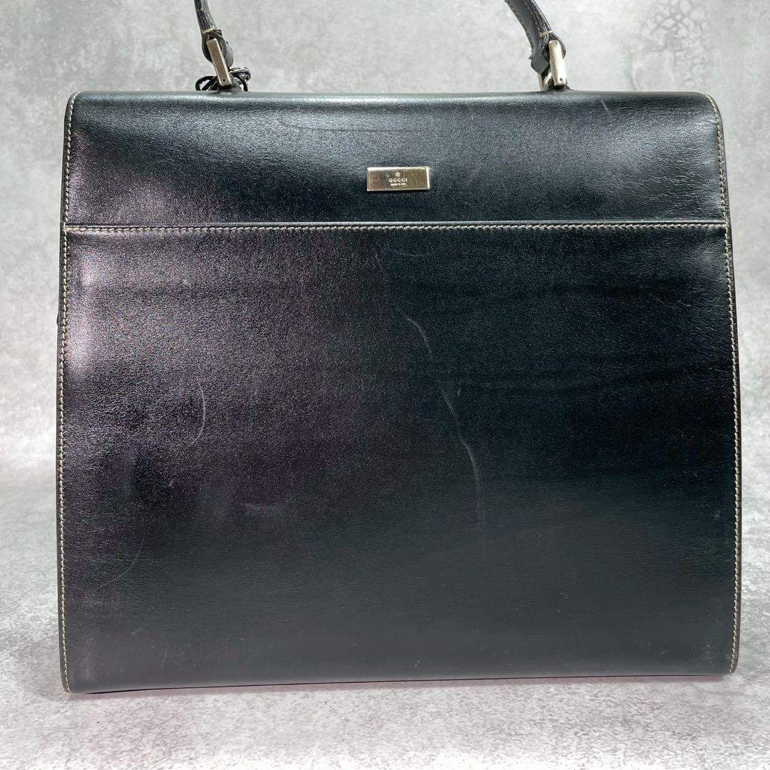 Gucci Handbag Black Leather Gold — view 3