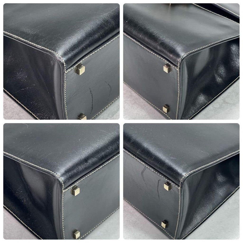 Gucci Handbag Black Leather Gold — view 9
