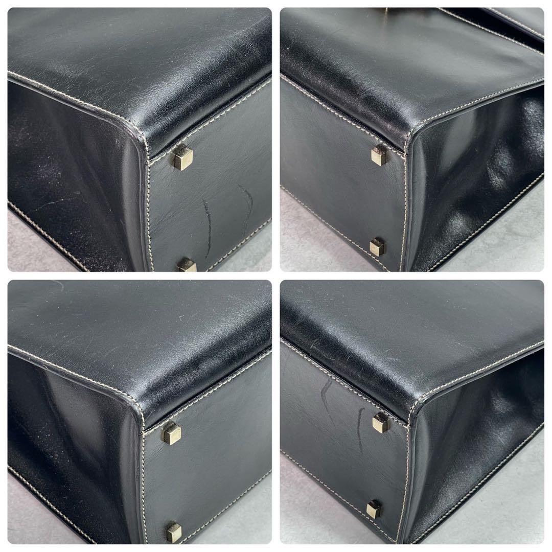 Gucci Handbag Black Leather Gold — view 9